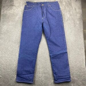 Vintage Wrangler Mens 40x32 Jeans Denim Blue Lined Workwear Casual Made In USA‎